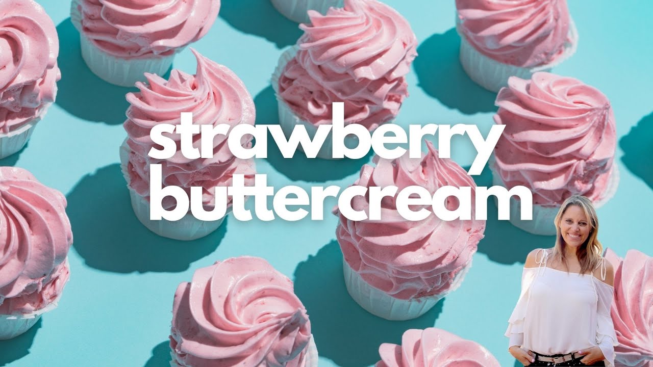 STRAWBERRY BUTTERCREAM - COMO HACER BETUN DE FRESAS delicioso!