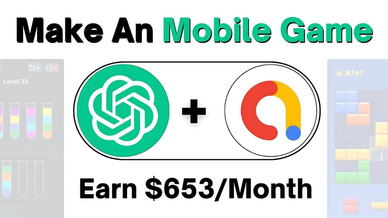 Create a Mobile Game with ChatGPT & Earn Money (No Code Tutorial) | You B Tech