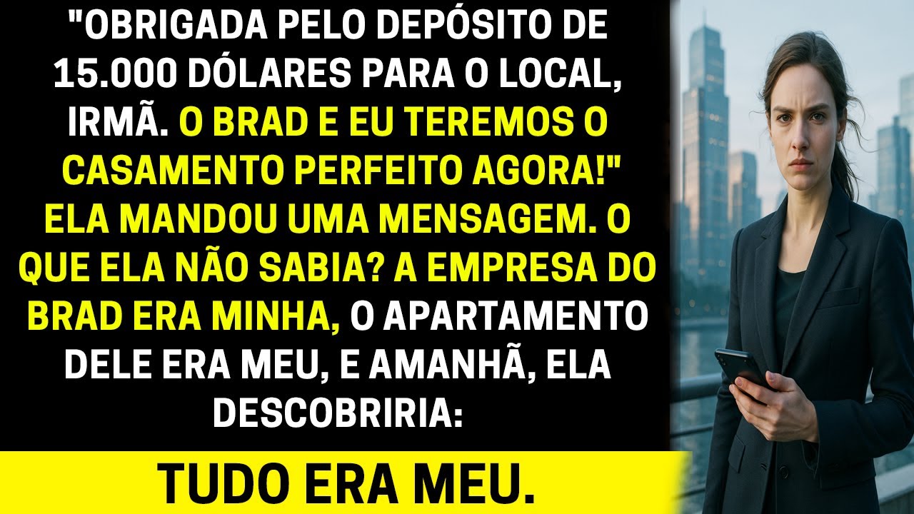 Minha irmã roubou o depósito do meu casamento e eu roubei todo o futuro dela
