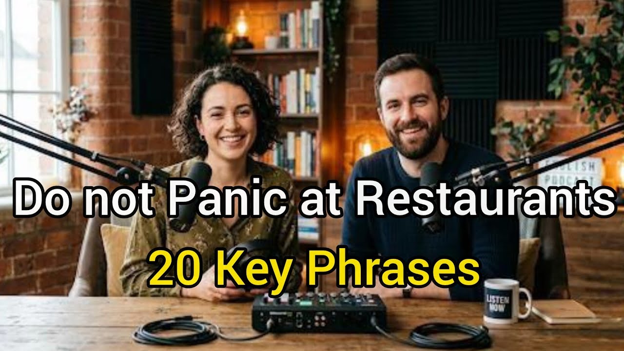 Don’t Panic at Restaurants! 20 English Phrases You Must Know 🍽️