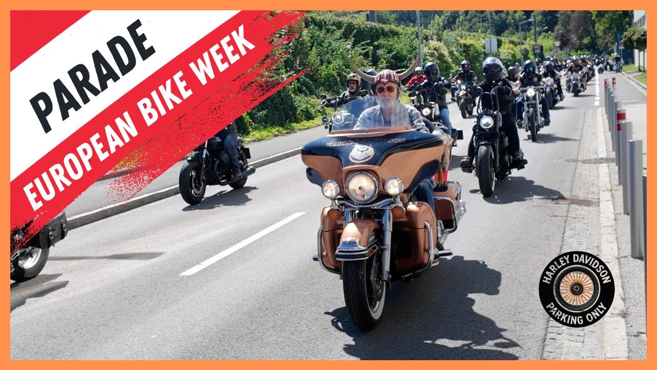Harley-Davidson European Bike Week 2025 PARADE 🧡🖤 PART1 #harley #faakamsee #parade