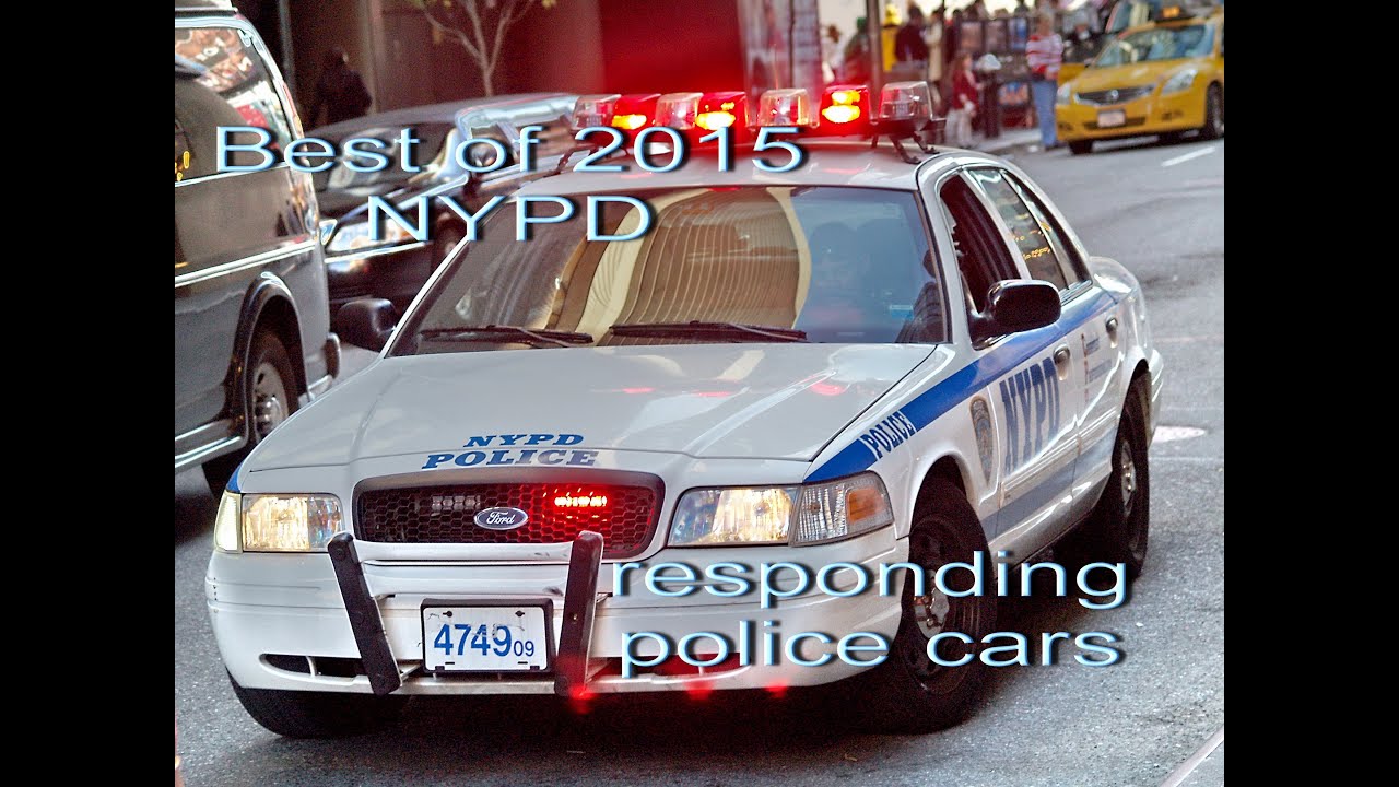 Best of 2015 NYPD responding policecars on New York streets HD ©