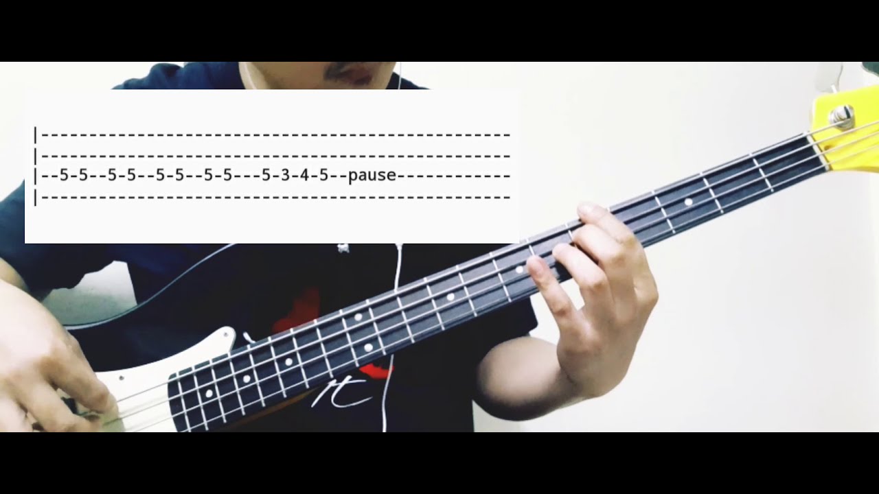 Sabado Nights Bass Tutorial | Cover | with Tabs on Screen | Rizal Underground