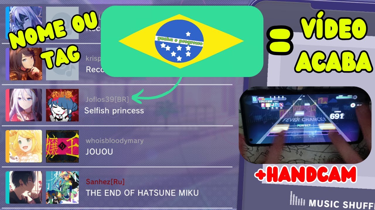 colorful stage co-op, mas se tiver alguém com NOME BR, o vídeo acaba