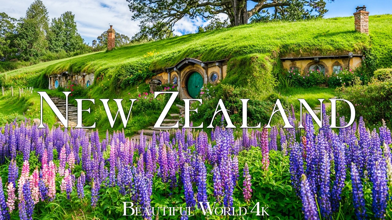 New Zealand 4K | A Spring Paradise of Turquoise Rivers and Endless Green Hills