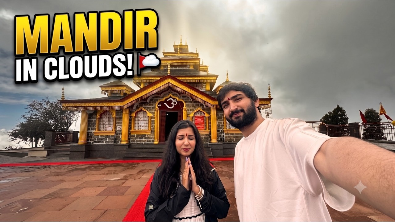 Badalon ke Upar Mandir! 🙏 Mussoorie & Dhanaulti Vlog | Couple Vlog