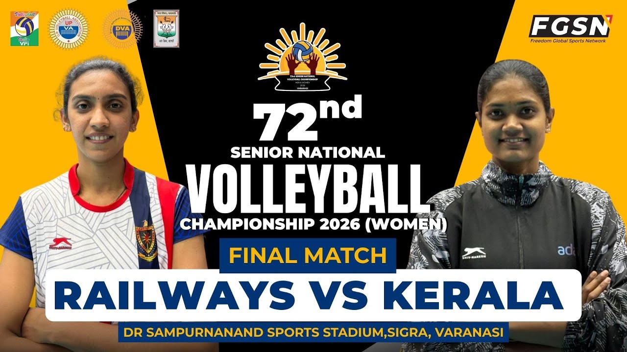 Railways VS Kerala || Final Women's ||  72nd Senior National Volleyball Championship 2025-26 ||