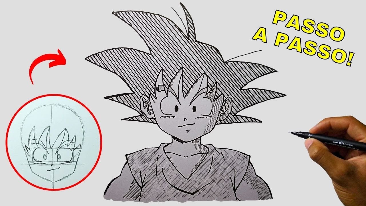 Como Desenhar o GOKU (Fácil)