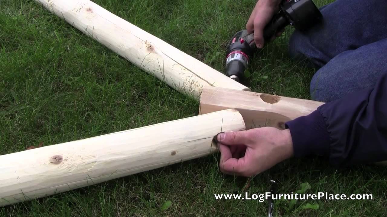 A-Frame Assembly with JHE's | Log Swing A-Frame How to Assemble