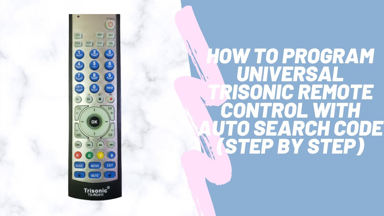 How to Program Trisonic Universal Remote Control with Auto Search Code (Step by Step)