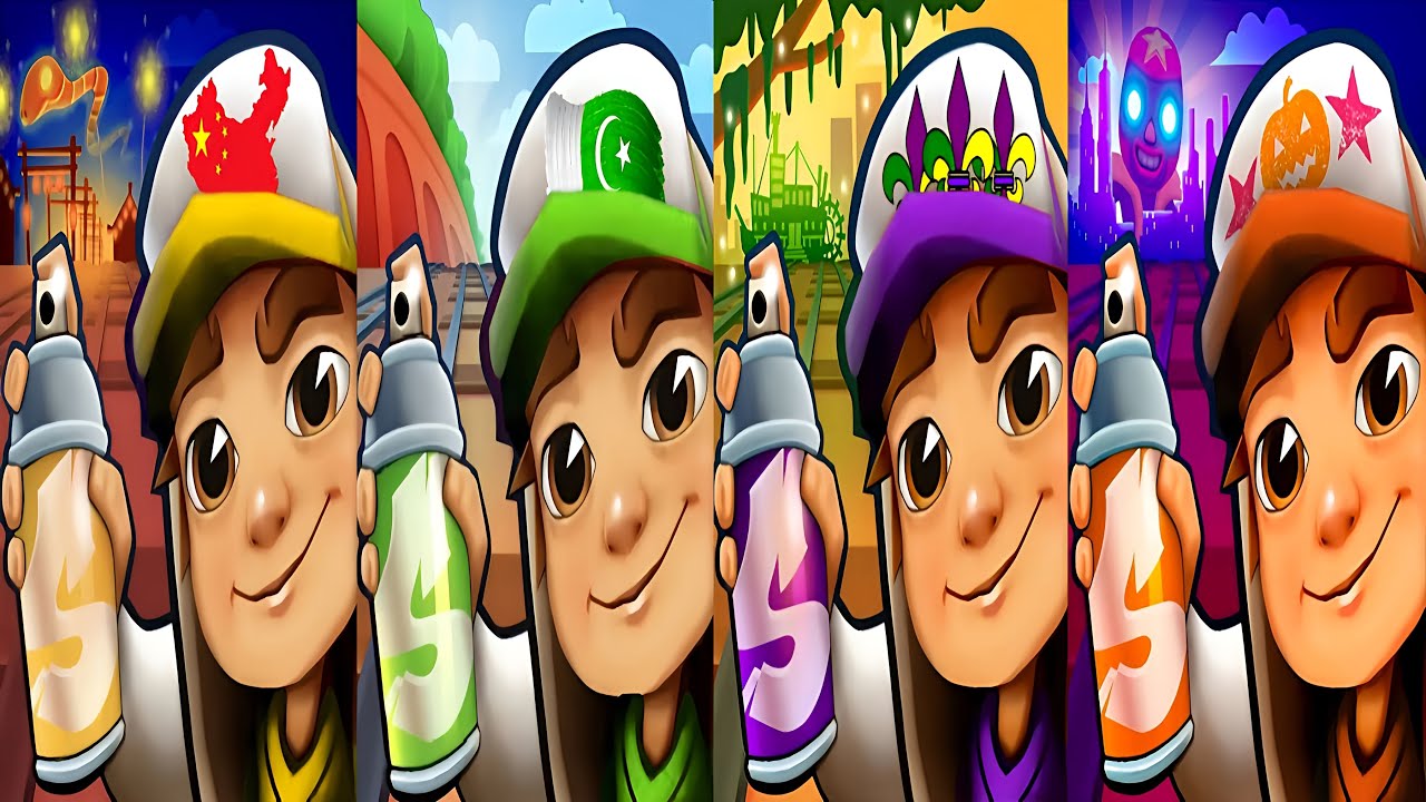 Subway Surfers : Year Of The Snake 2025 🆚 Classic 2024 🆚 New Orleans 2024 🆚 Mexico 2022