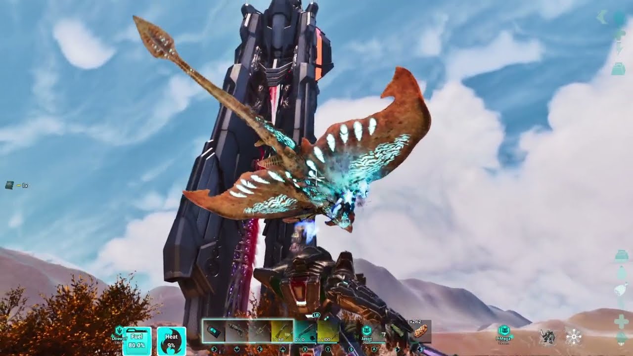 4 Idiots fight the Desert Titan |Extinction| ARK Survival Ascended