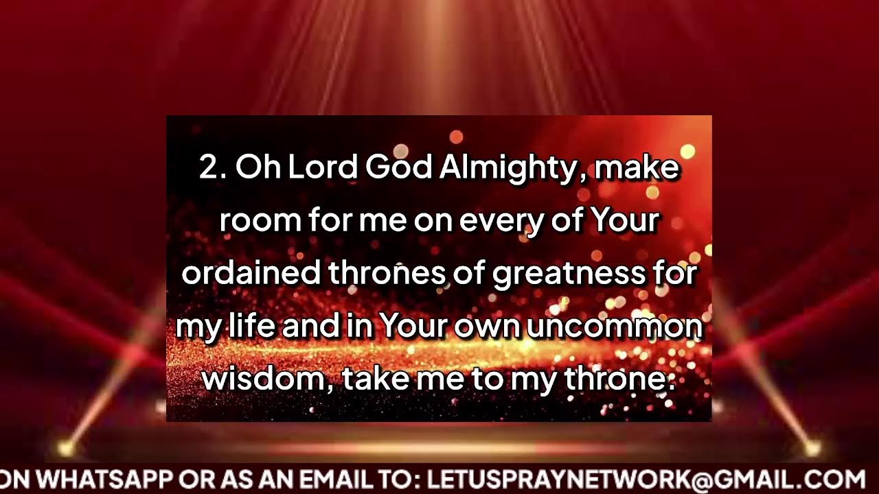 DAY 50 OF 50 DAYS PRAYER COUNT DOWN TO 2026. THEME: UNSTOPPABLE GLORY