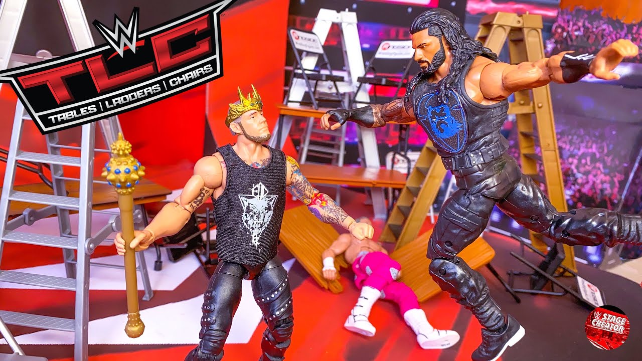 ROMAN REIGNS VS KING CORBIN TLC WWE ACTION FIGURE MATCH! 2019!