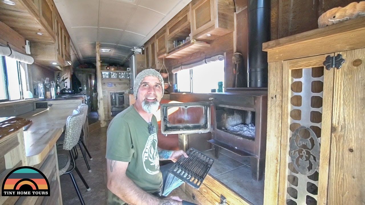 The Most Unique School Bus Conversion - Tiny Home / Metal & Art Fab Studio