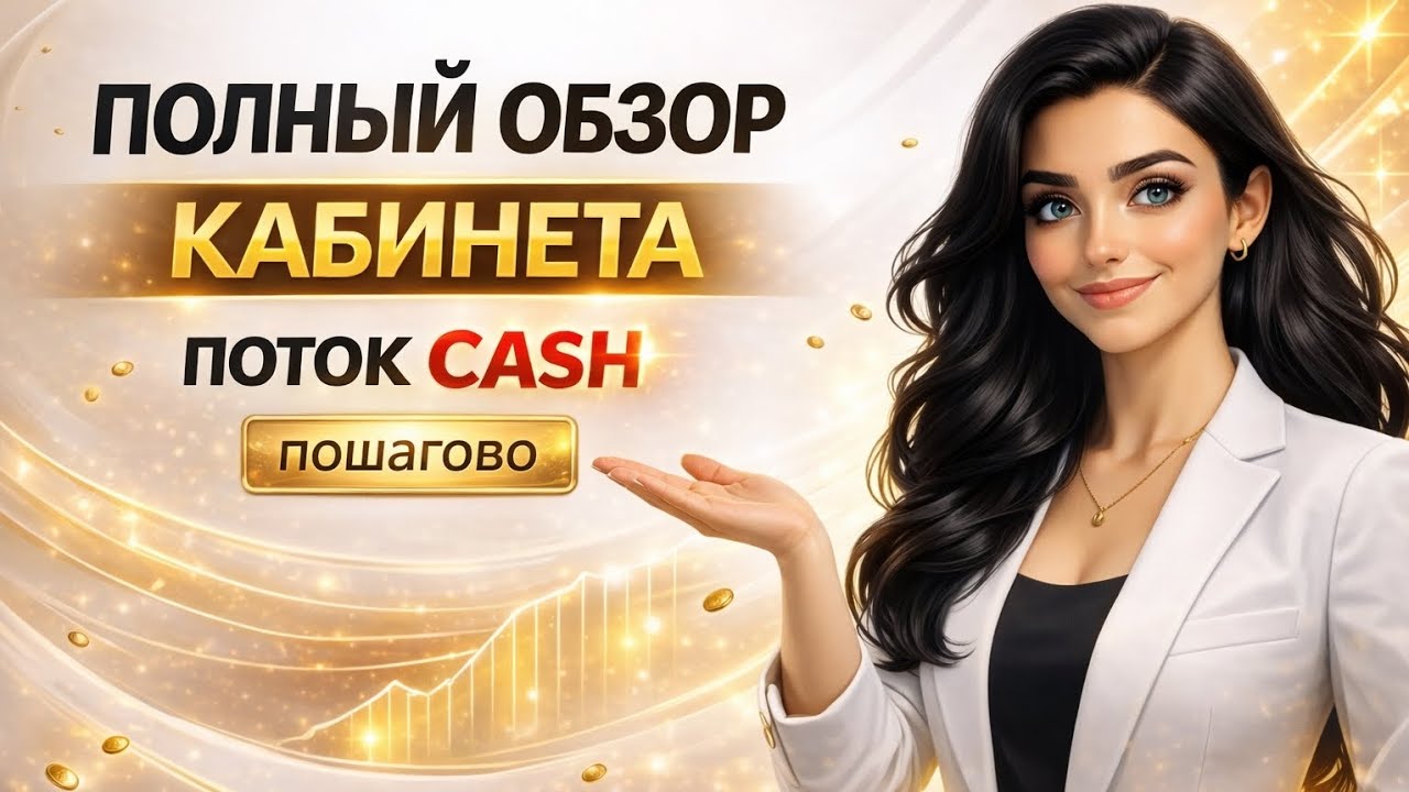Поток Cash &mdash; Полный Обзор Кабинета Пошагово для Новичков