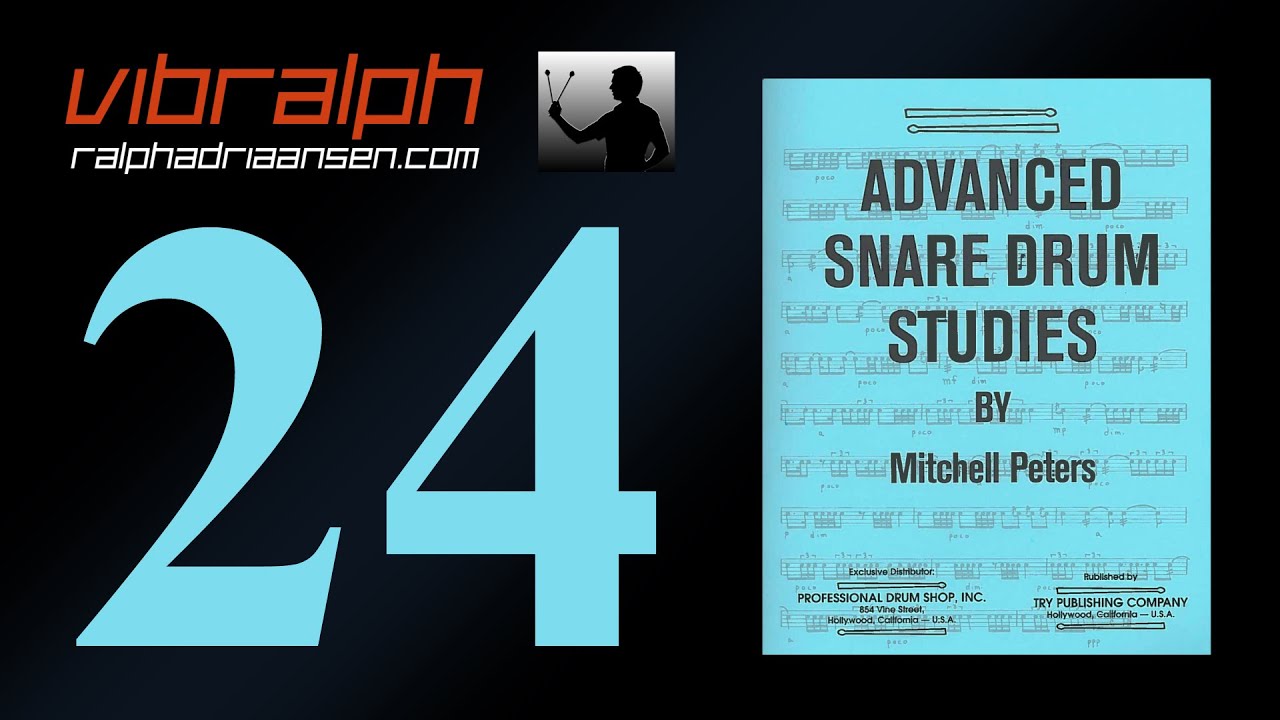 Vibralph - Etude 24 / Advanced snare drum studies (Mitchell Peters)