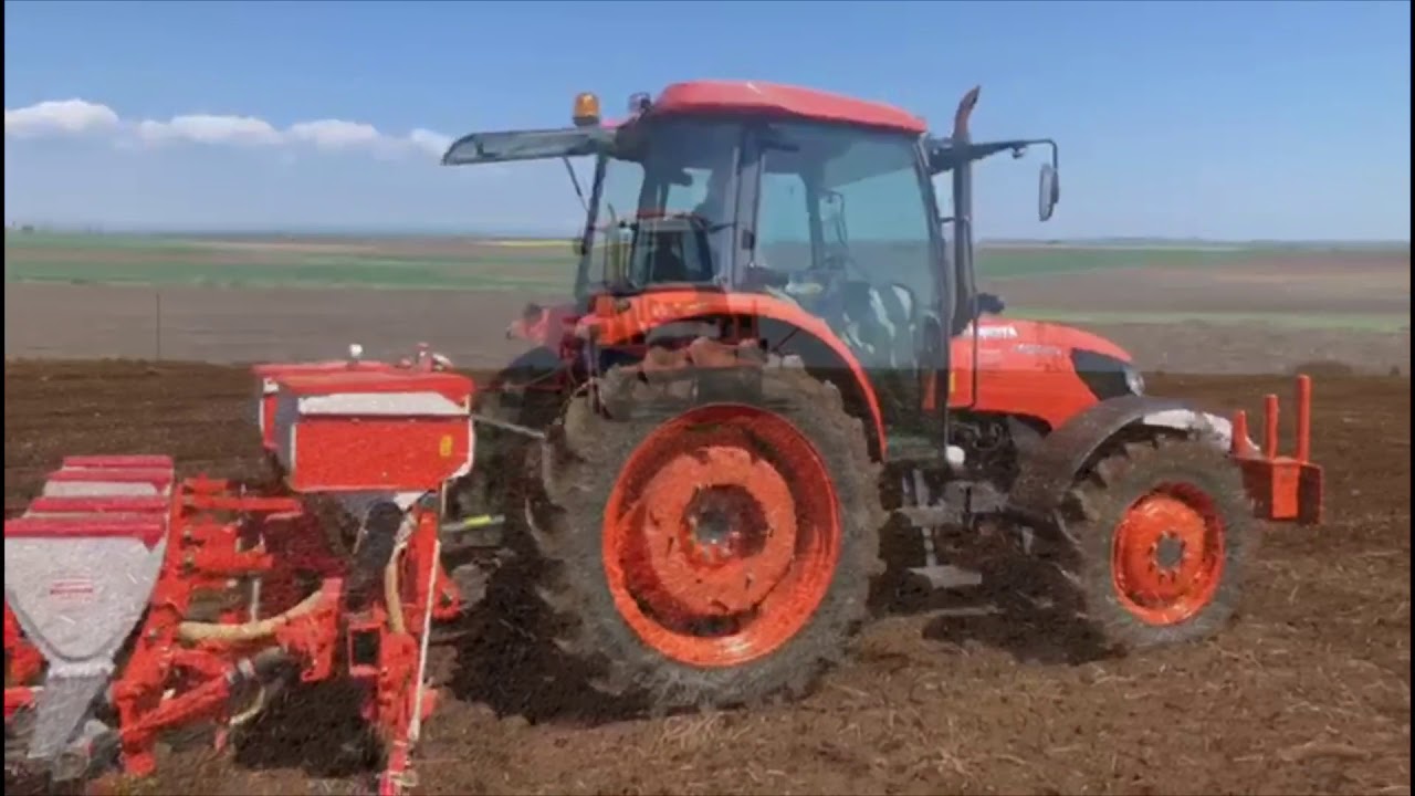 KUBOTA M9540 ile GASPARDO HAVALI MİBZER AYÇİÇEK EKİMİ