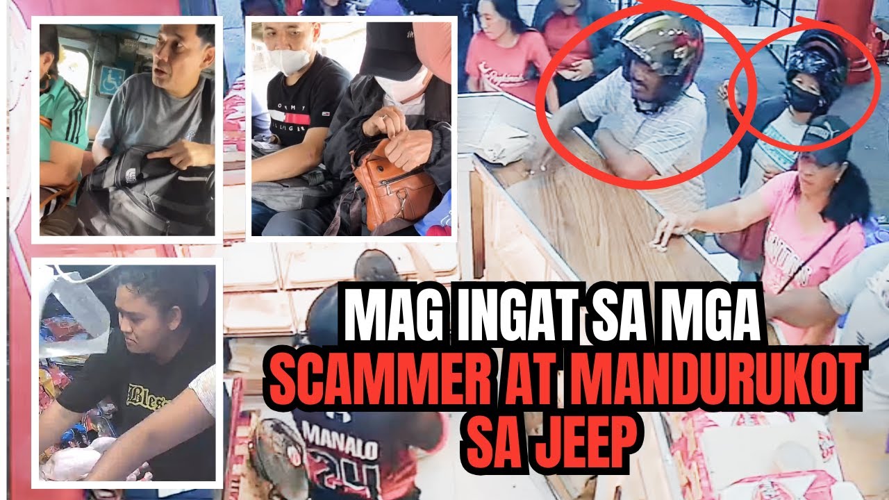 MAG ASAWA TANDEM SA PALIT PERA MODUS SA ISANG BAKERY / MANDURUKOT SA JEEP BISTADO NA HULI CAM #cctv