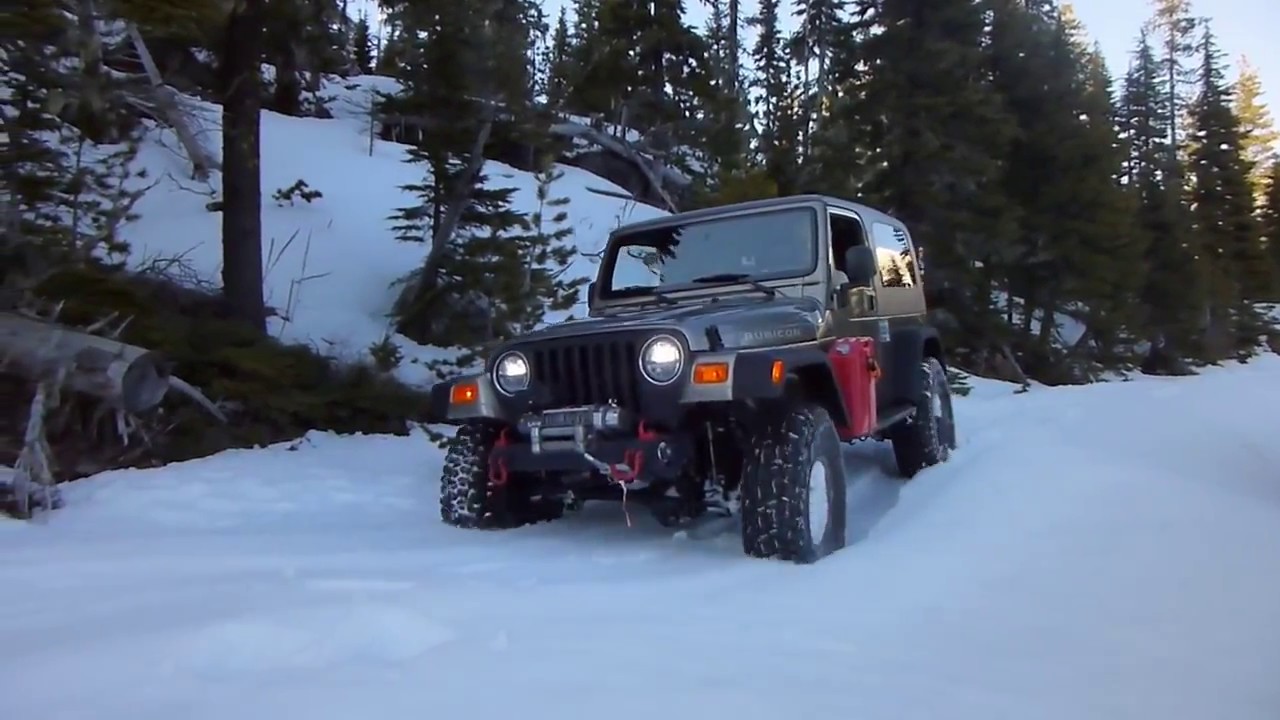 Jeep Wrangler Snow Wheeling Oregon