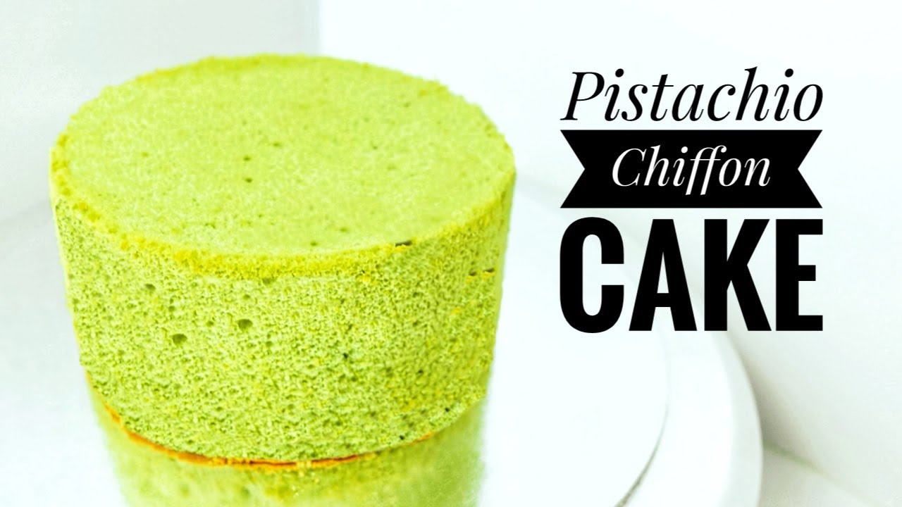 Pistachio Chiffon Cake | Pistachio Sponge Cake | Pista Cake | Bake and Toss