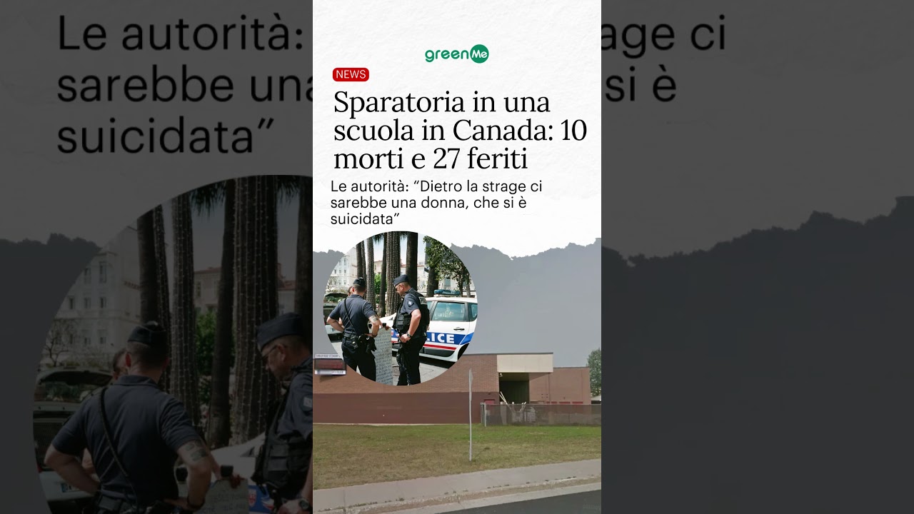 Sparatoria in una scuola in Canada: 10 morti e 27 feriti
