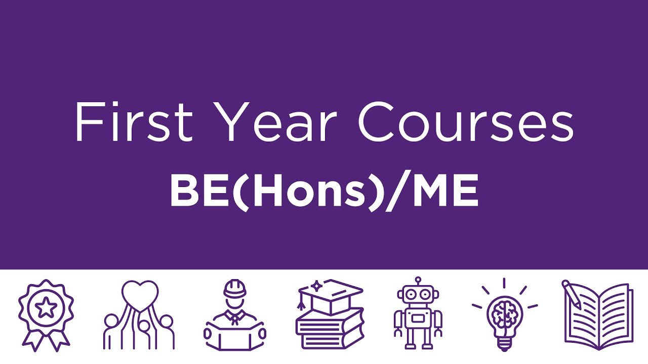 First Year Courses: Bachelor of Engineering (Honours)/Master of Engineering