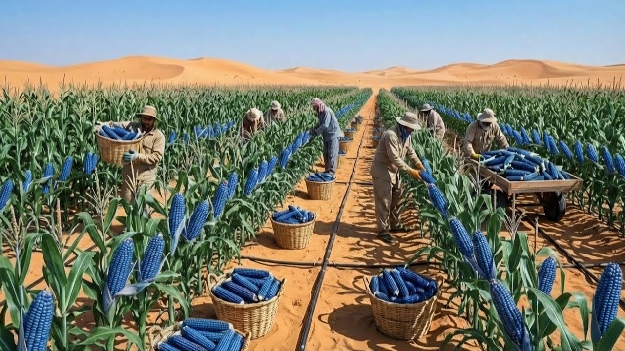 Desert Agriculture Breakthrough: We Grew Vivid Blue Corn in Pure Sand (Shocking Yield)