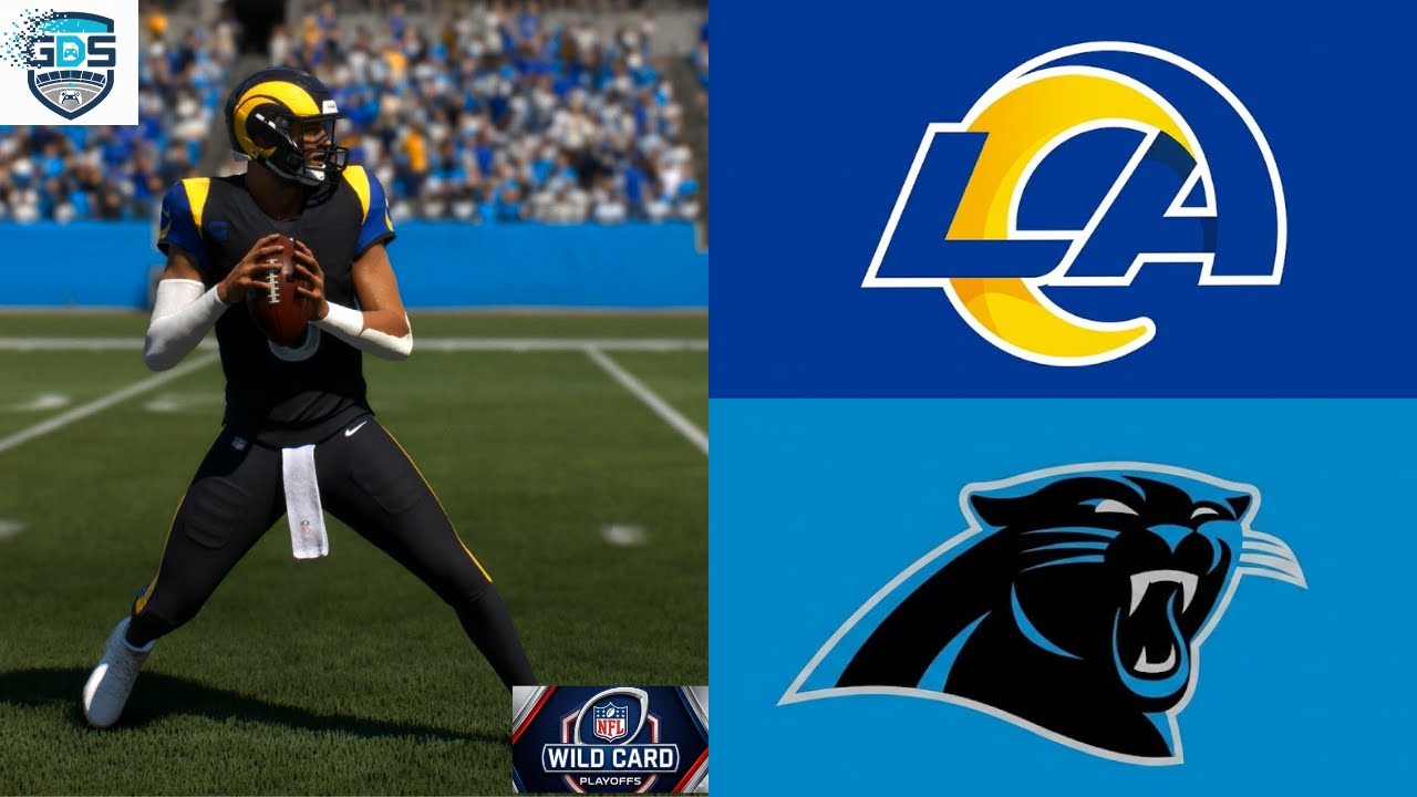 4K 60FPS | Madden 26 | NFC Wild Card (2nd SIM): Rams (12-5) vs. Panthers (8-9)