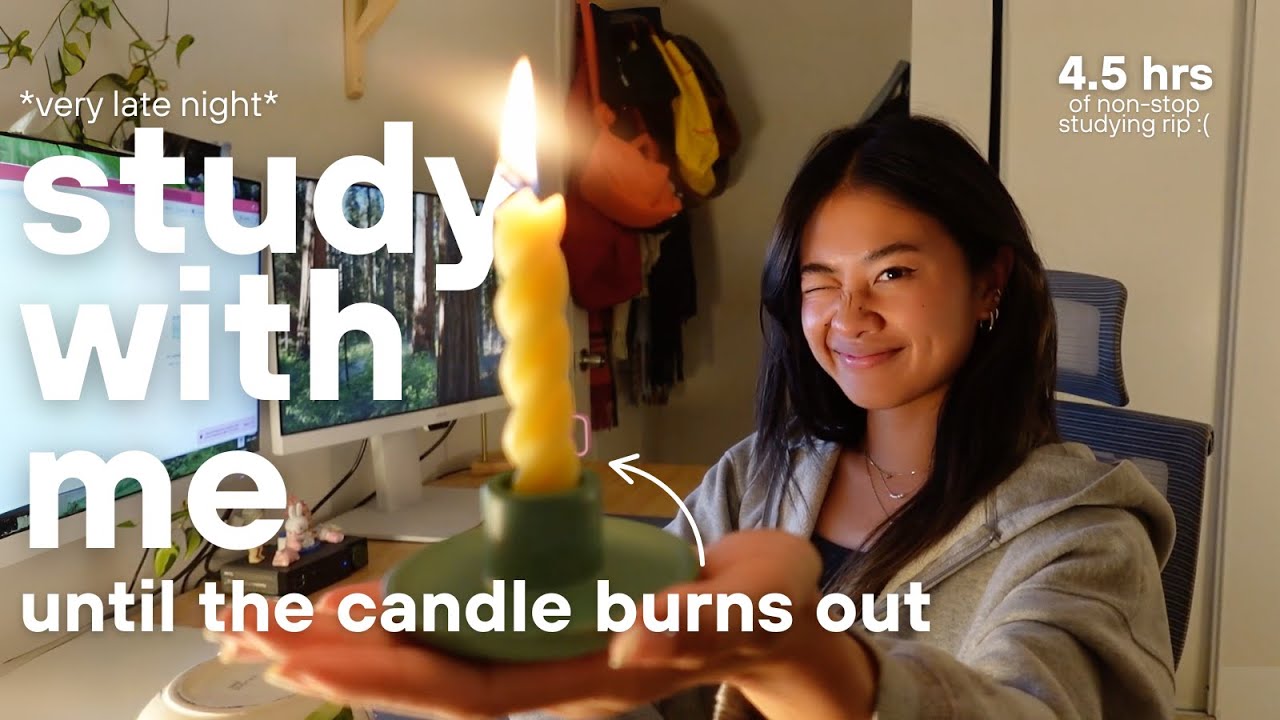 STUDY WITH ME until this freaking candle burns out | med school FINALS prep