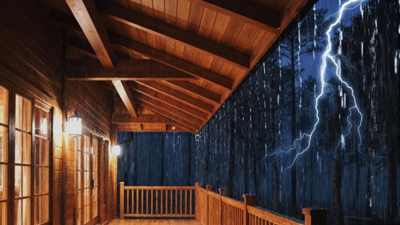 Rain & Thunder Sounds for Sleeping – Instantly Fall Asleep in 5 Minutes (ASMR Night)