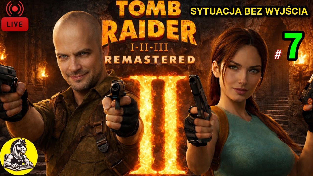 🔴[LIVE]  SYTUACJA BEZ WYJŚCIA😱 | TOMB RAIDER 2 REMASTERED🔥 | KOŃSKI STREAM🐴