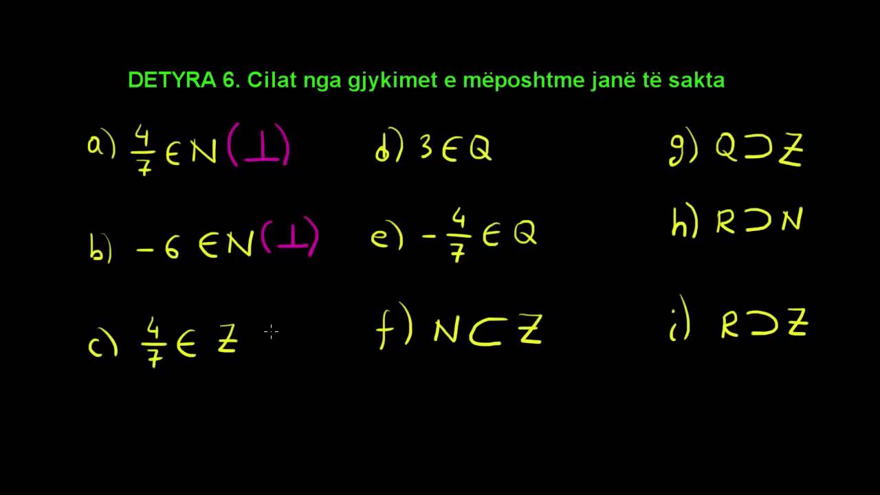 USHTRIME NUMRAT ME SHENJË