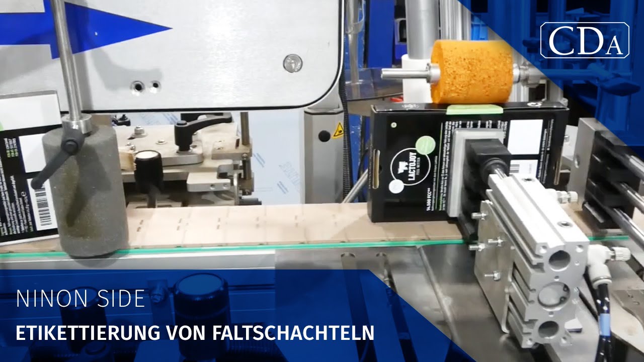 CDA Deutschland GmbH - Etikettiermaschine "NINON SIDE" - Etikettierung von Faltschachteln
