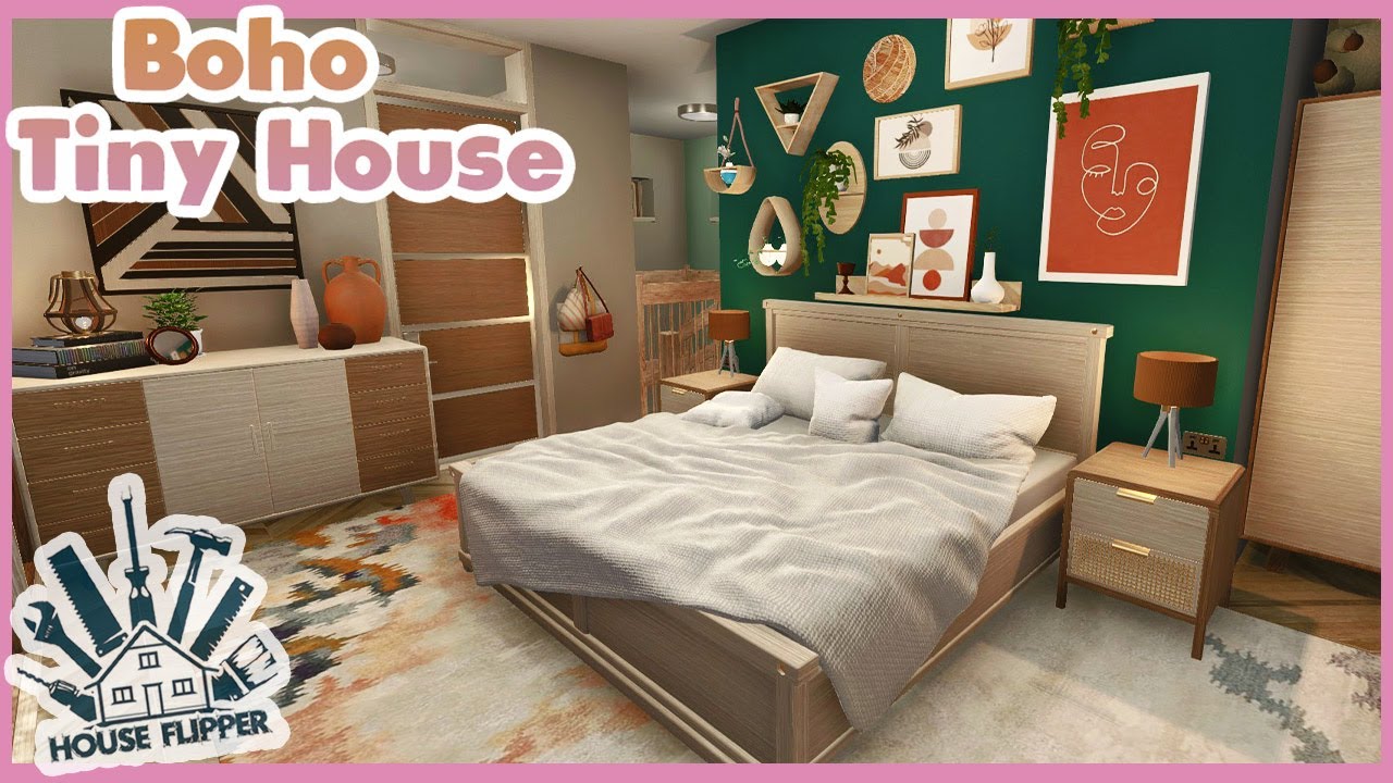Boho Tiny House - House Flipper Farm DLC - Custom Build (Speed Build)