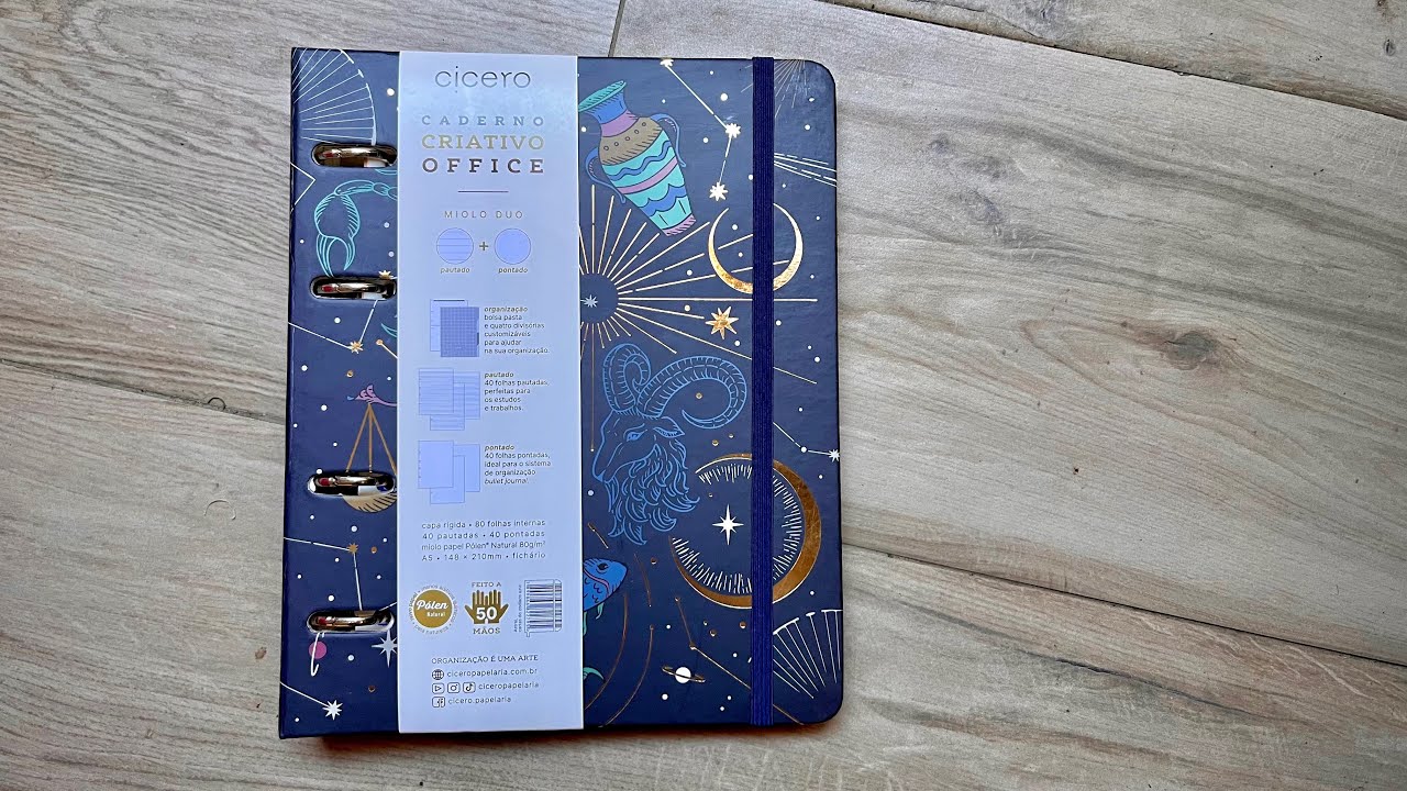 Caderno criativo da Cicero A5 (unboxing) / novo projeto de anotações 