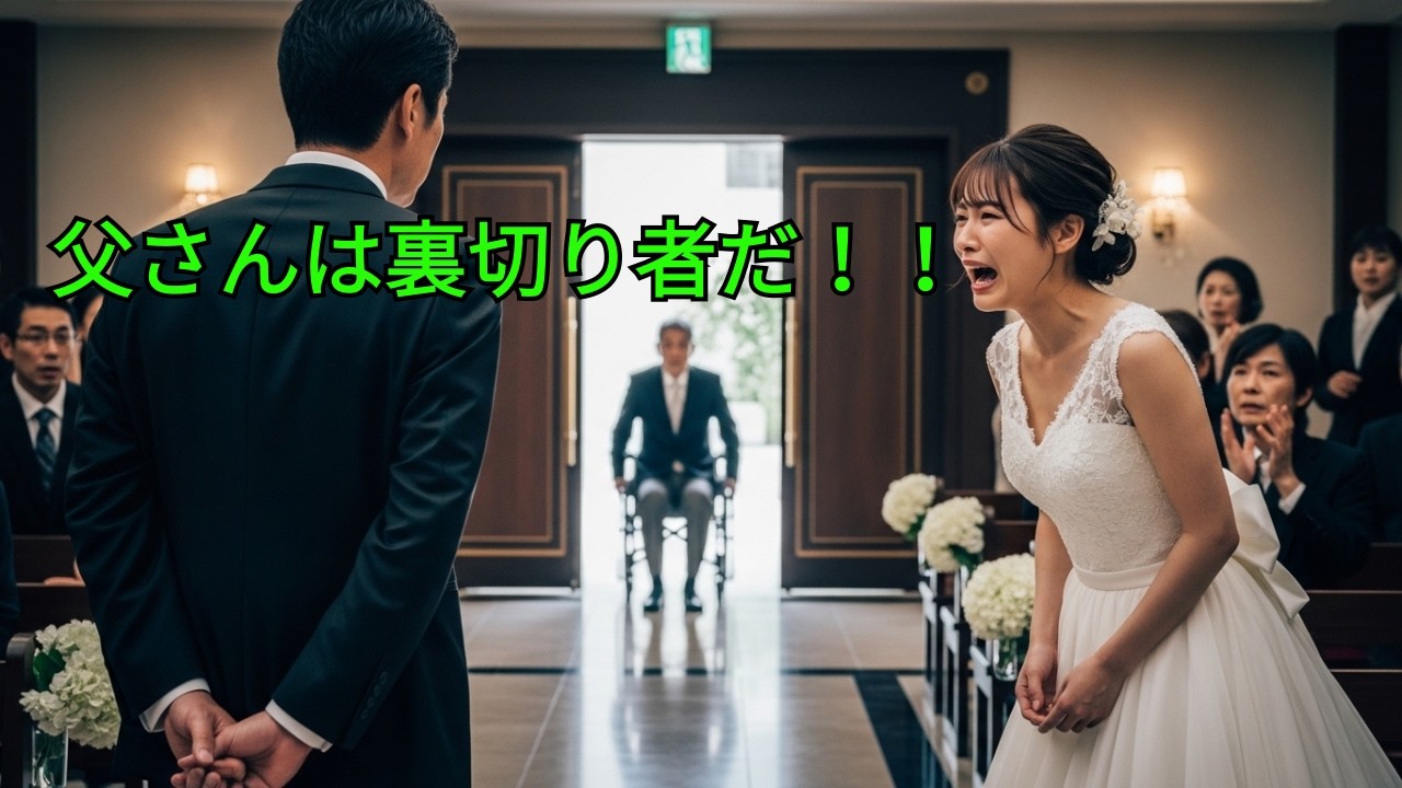 再婚する父を「裏切り者」と罵った娘。だが結婚式当日、父の背中に隠された“20年前の真実”を知り、娘は崩れ落ちた…。