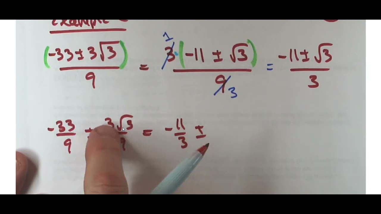 Section 10.2 The Quadratic Formula (Winter 2026)