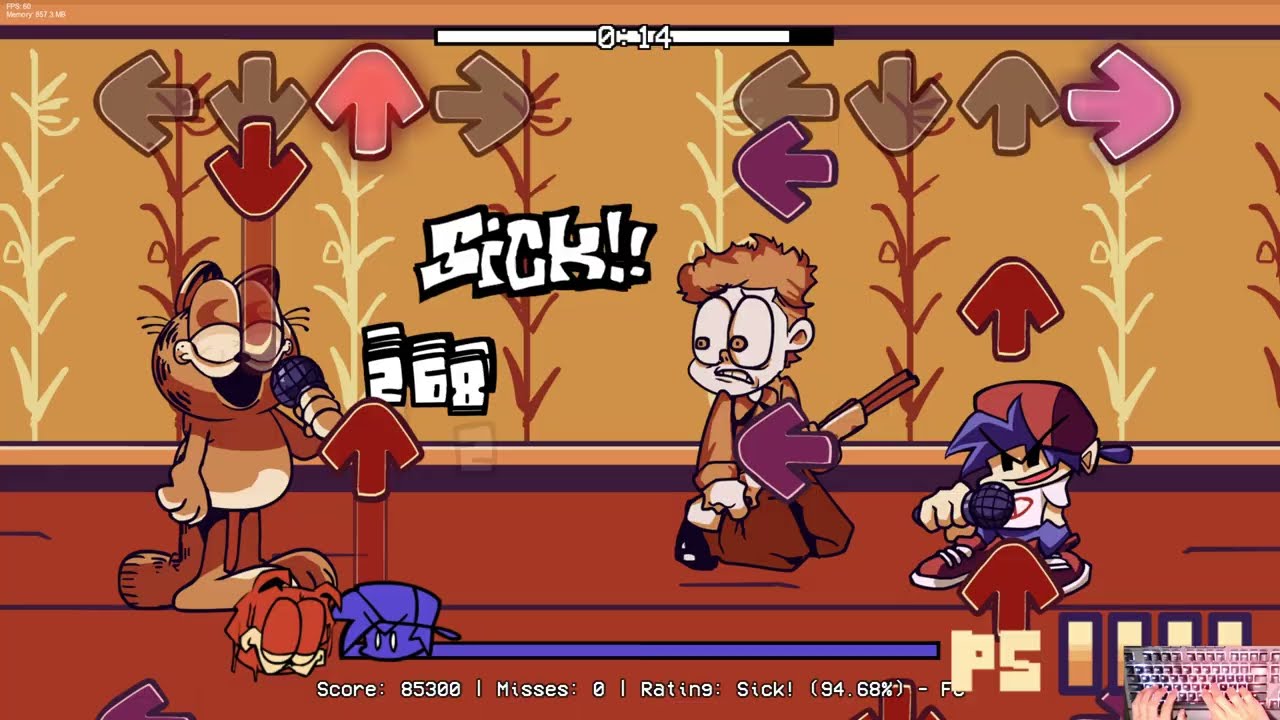 FNF Vs. Gorefield - Curious Cat (FC) (4k)