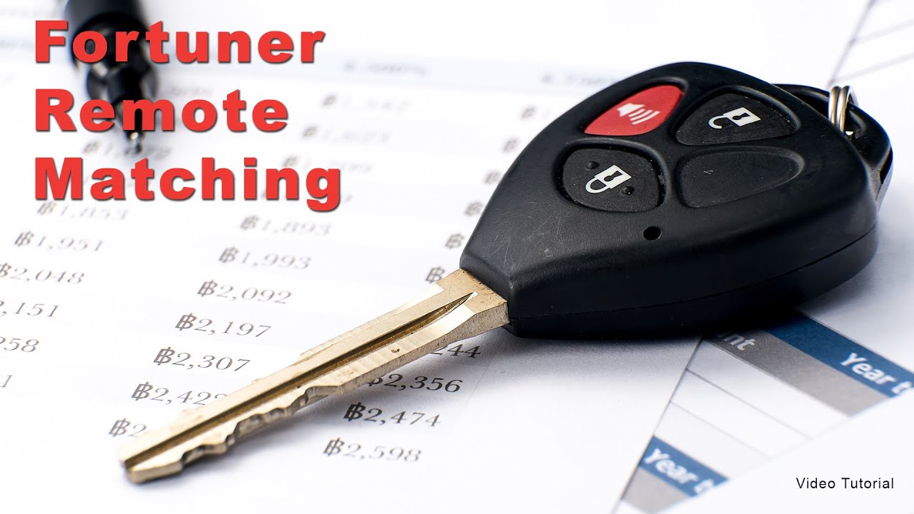 Toyota Fortuner Remote Matching