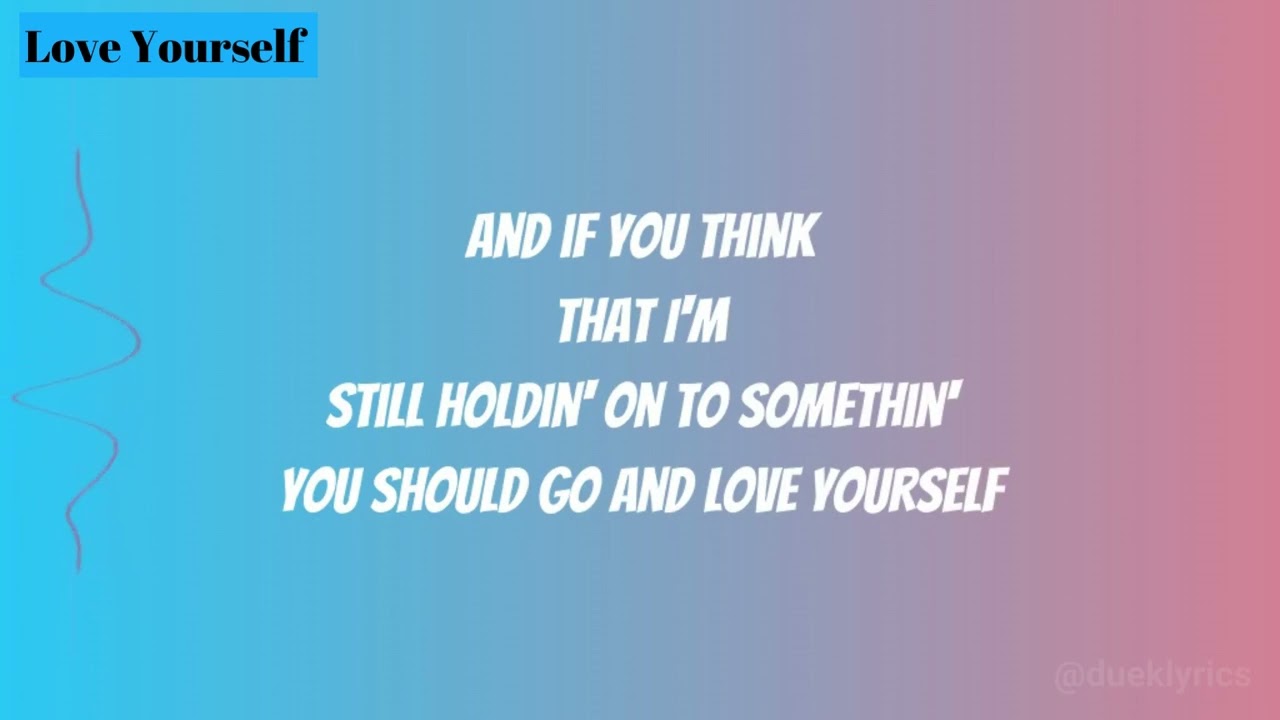 Justin Bieber - My mama don't like you (Love Yourself) (Lyrics)