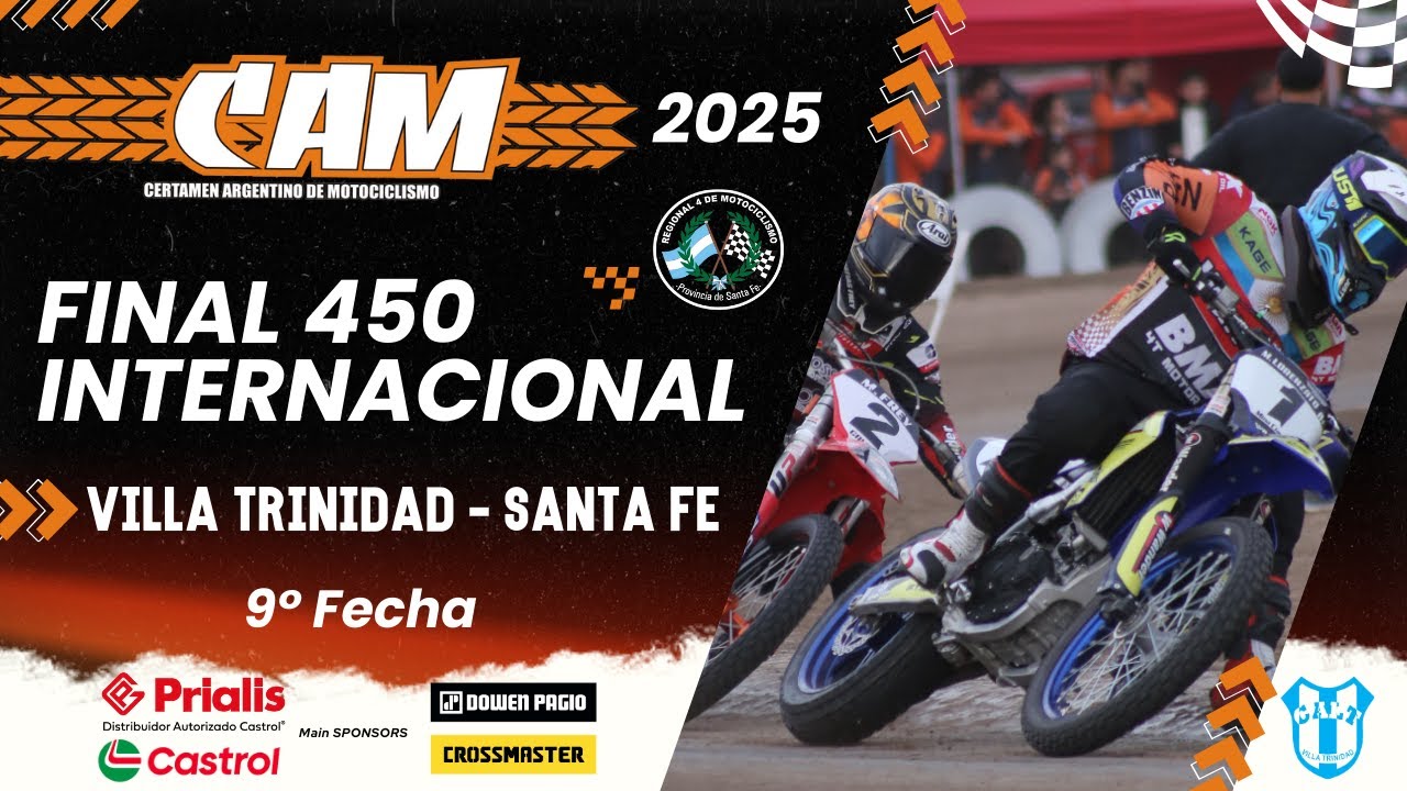 450cc INTERNACIONAL - FINAL COMPLETA - 9a Fecha CAM Villa Trinidad 2025