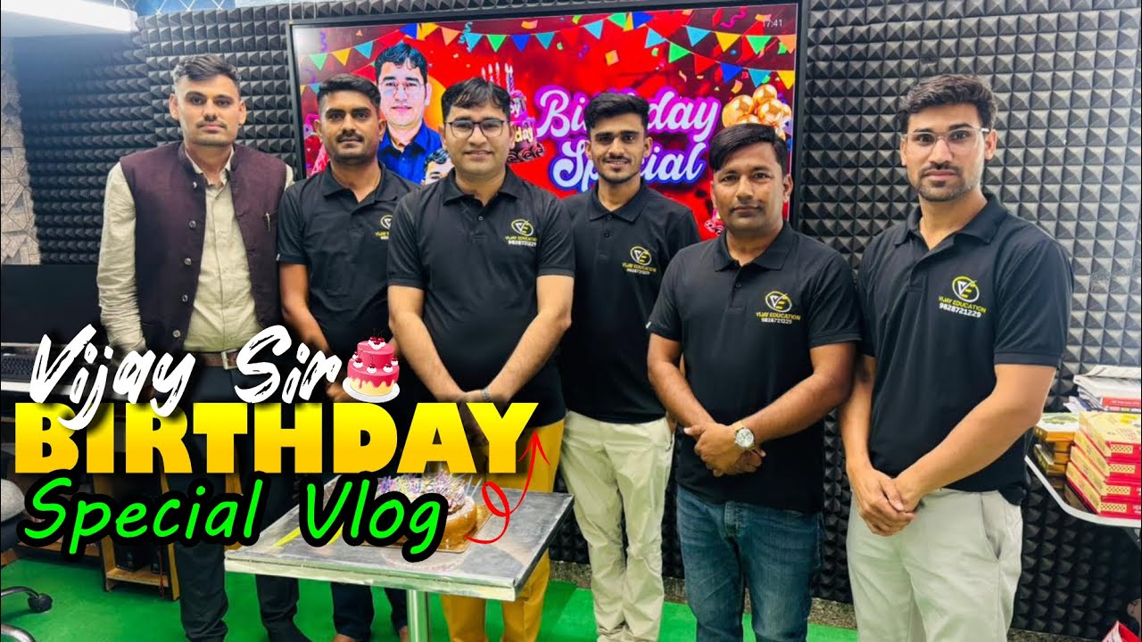 Vijay Sir Birthday Celebration Special Vlog | स्टूडियो में चली जमकर मस्ती और बातें । H Punia Vlogs