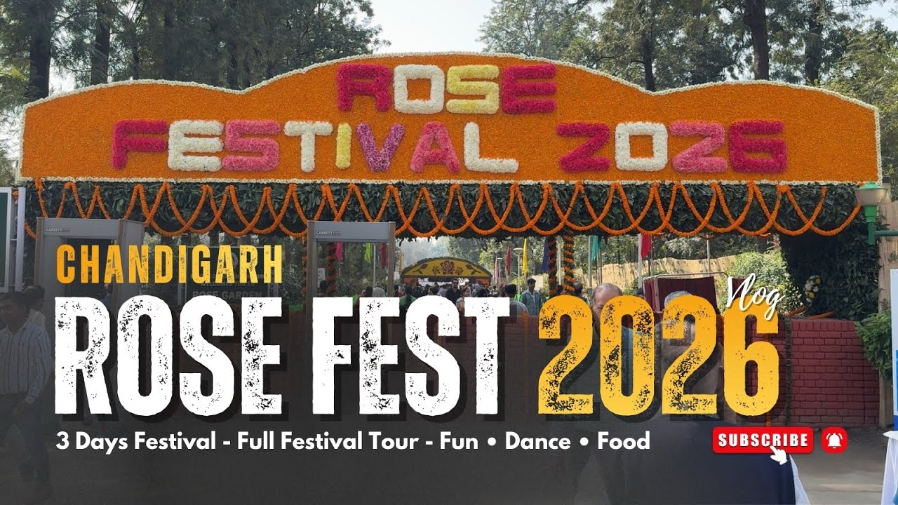 Chandigarh Rose Festival 2026 🌹 | Full Fest Tour, Shows, Food & Fun #RoseFest2026 #Chandigarh #Vlog