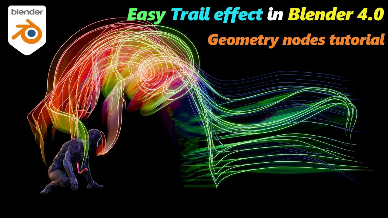 Making Trail effect is easier now in Blender 4.0 | Geometry nodes tutorial