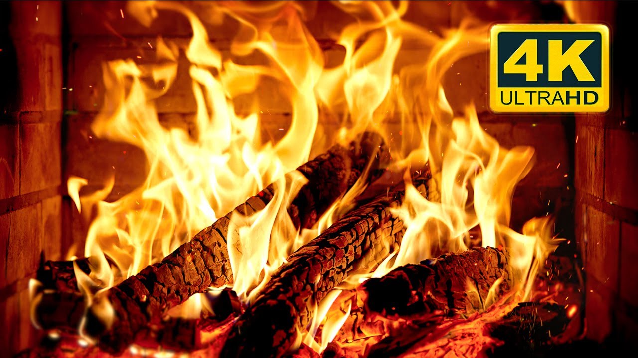 🔥 Cozy Fireplace 4K (12 HOURS). Fireplace with Crackling Fire Sounds. Crackling Fireplace 4K