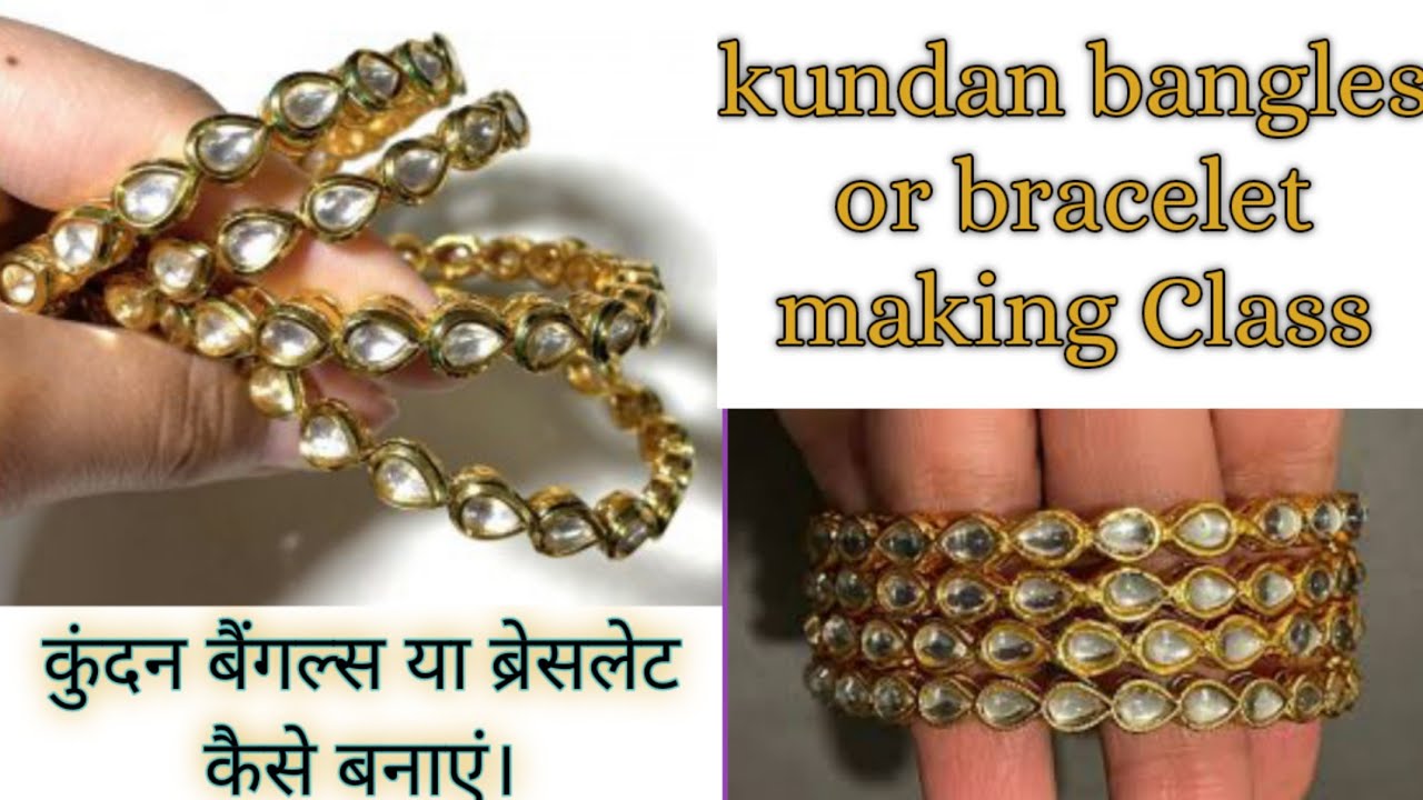DIY || kundan Bangle Bracelet 