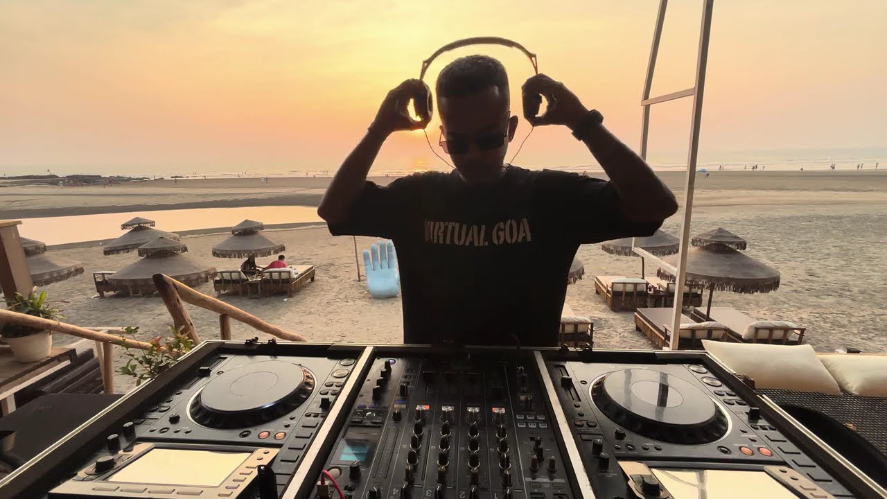 Virtual Goa Music Live DJ Set | AFRO HOUSE/Organic beach sunset at Azule Oceanfront, Mandrem-Goa