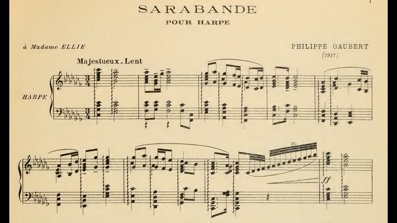 Philippe Gaubert - Sarabande in C-Flat Major
