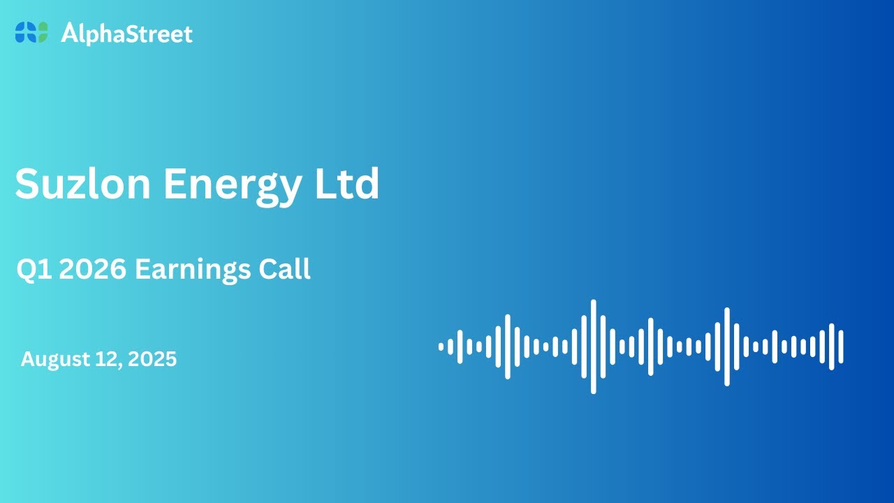 Suzlon Energy Ltd Q1 FY2025-26 Earnings Conference Call